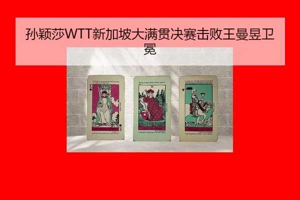 孙颖莎WTT新加坡大满贯决赛击败王曼昱卫冕